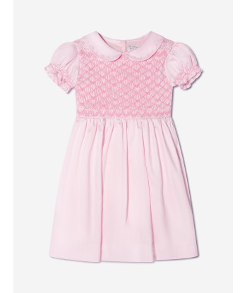 Rachel Riley Baby Girls Bow Smocked Dress And Bloomers in Pink de l' environnement