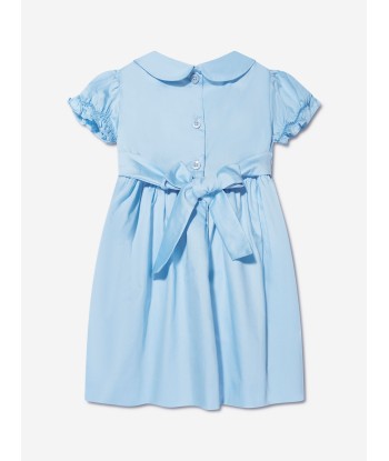 Rachel Riley Baby Girls Rose Smocked Dress And Bloomers in Blue Jusqu'à 80% De Réduction