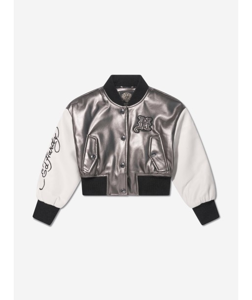 ED Hardy Girls Bomber Jacket in Bronze en ligne