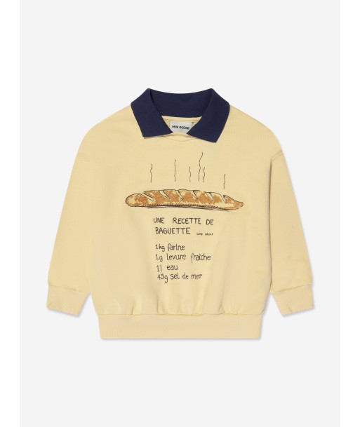 Mini Rodini Kids Baguette Sweatshirt in Yellow Toutes les collections ici