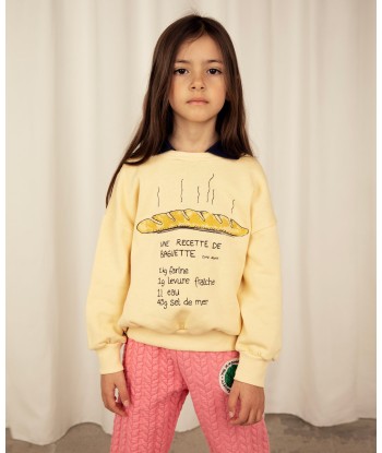 Mini Rodini Kids Baguette Sweatshirt in Yellow Toutes les collections ici