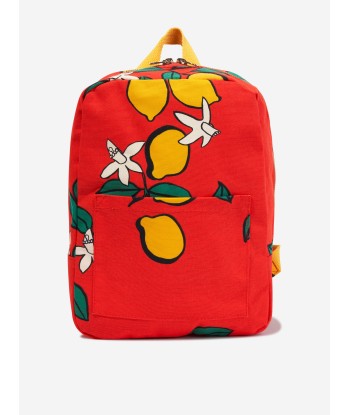 Mini Rodini Girls Lemons Backpack in Red de technologie