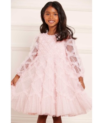 Needle & Thread Girls Evelyn Dress in Pink pas cheres