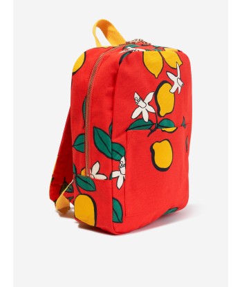 Mini Rodini Girls Lemons Backpack in Red de technologie