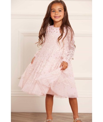 Needle & Thread Girls Beatrice Dress in Pink de votre