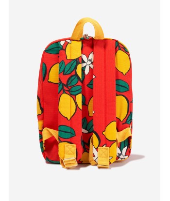 Mini Rodini Girls Lemons Backpack in Red de technologie