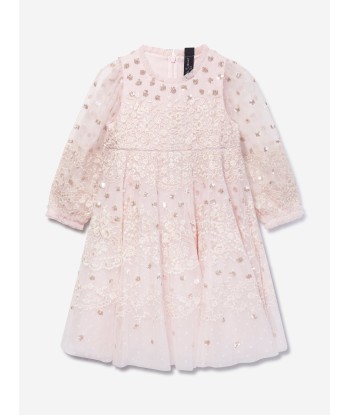 Needle & Thread Girls Beatrice Dress in Pink de votre