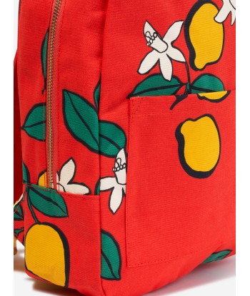 Mini Rodini Girls Lemons Backpack in Red de technologie