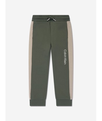 Calvin Klein Boys Colourblock Tracksuit in Green prix