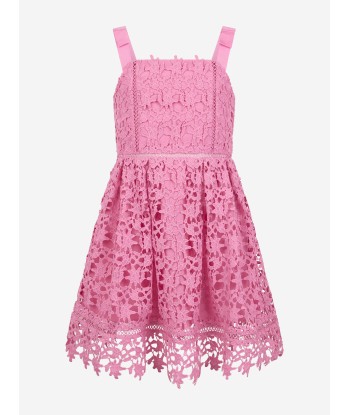 Self Portrait Girls Azaelea Lace Dress in Pink prix