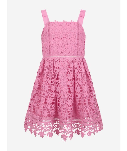 Self Portrait Girls Azaelea Lace Dress in Pink prix