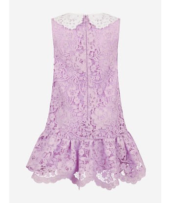 Self Portrait Girls Floral Lace Dress in Pink de technologie