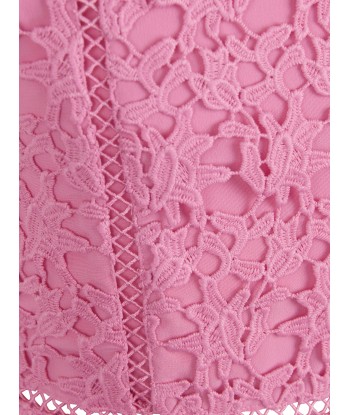 Self Portrait Girls Azaelea Lace Dress in Pink prix