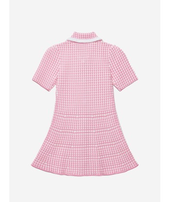 Self Portrait Girls Knit Dress in Pink vous aussi creer 