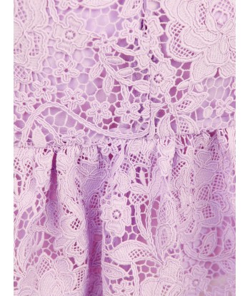 Self Portrait Girls Floral Lace Dress in Pink de technologie