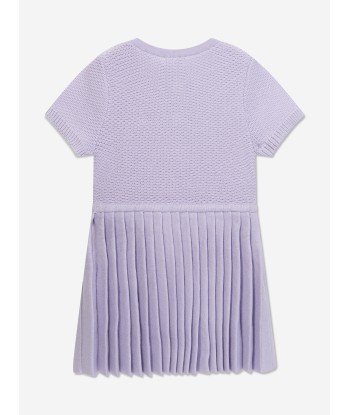 Self Portrait Girls Knit Dress in Lilac online