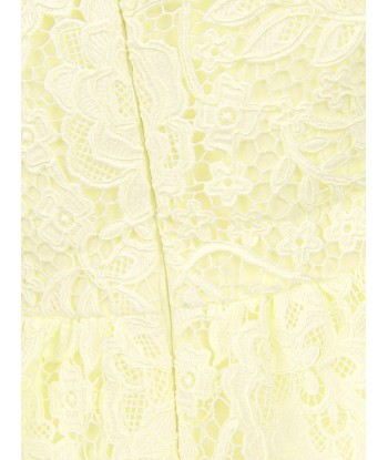 Self Portrait Girls Floral Lace Dress in Yellow pour bénéficier 