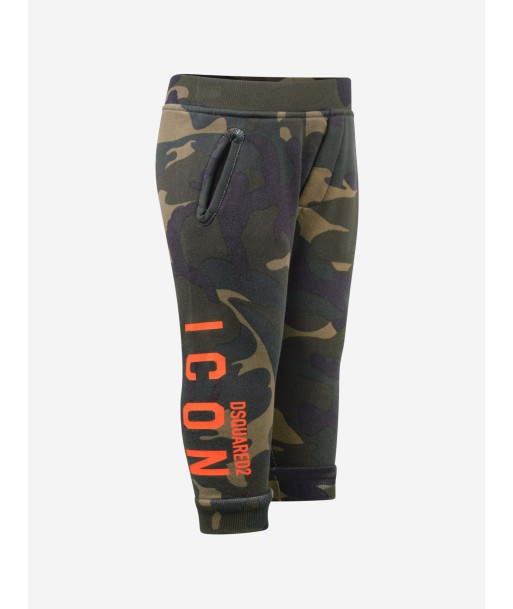 Dsquared2 Baby Green Camouflage Cotton Joggers Comparez et commandez 