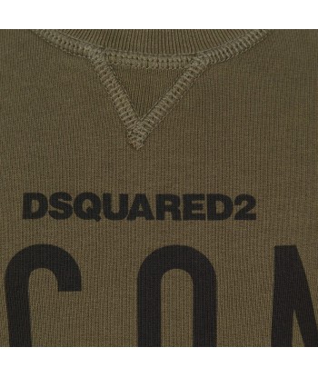 Dsquared2 Boys Olive Green Icon Sweater l'évolution des habitudes 