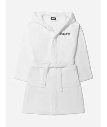 Dsquared2 Unisex Cotton Icon Logo Bathrobe Profitez des Offres !