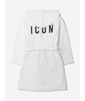 Dsquared2 Unisex Cotton Icon Logo Bathrobe Profitez des Offres !