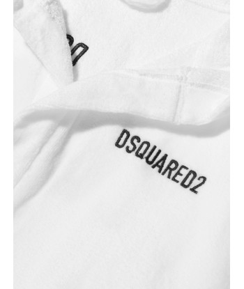 Dsquared2 Unisex Cotton Icon Logo Bathrobe Profitez des Offres !