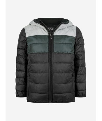 EA7 Emporio Armani Boys & Grey Padded Jacket 50% de réduction en Octobre 2024