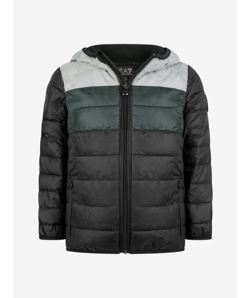 EA7 Emporio Armani Boys & Grey Padded Jacket 50% de réduction en Octobre 2024