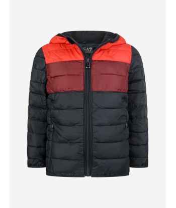 EA7 Emporio Armani Boys & Red Padded Jacket livraison et retour toujours gratuits