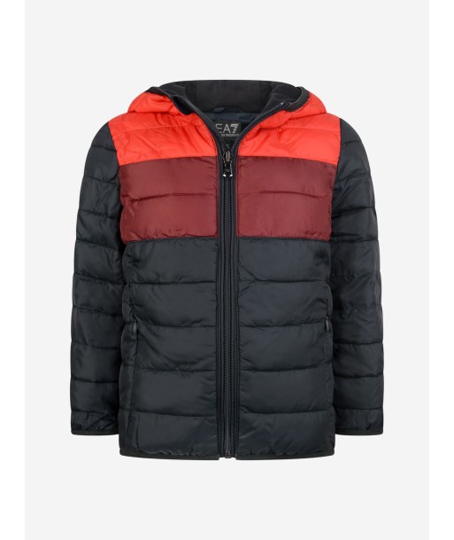 EA7 Emporio Armani Boys & Red Padded Jacket livraison et retour toujours gratuits