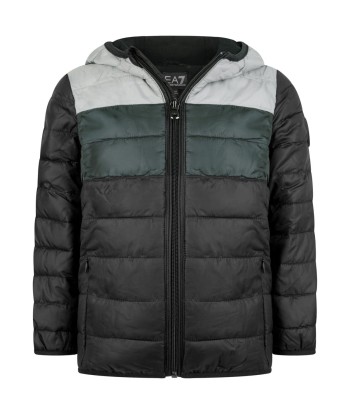 EA7 Emporio Armani Boys & Grey Padded Jacket 50% de réduction en Octobre 2024