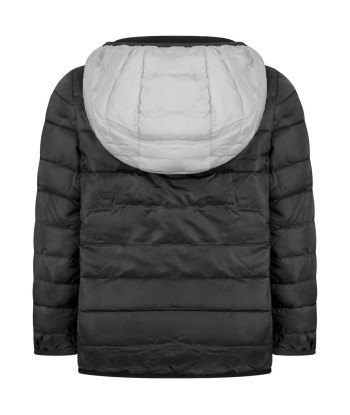 EA7 Emporio Armani Boys & Grey Padded Jacket 50% de réduction en Octobre 2024