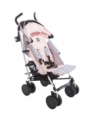 Fendi Girls Pink Monster Logo Stroller acheter