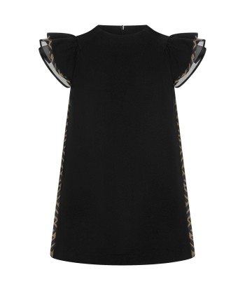 Fendi Girls Black FF Logo Dress sur le site 