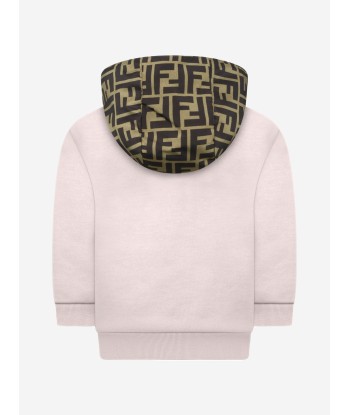 Fendi Baby Boys Beige Cotton Hooded Sweater est présent 