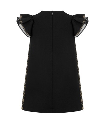 Fendi Girls Black FF Logo Dress sur le site 