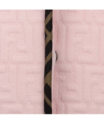 Fendi Girls Pink FF Logo Jacket Fin de série