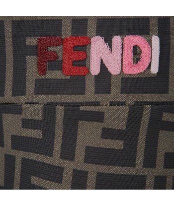 Fendi Girls Brown FF Logo Cycling Shorts la colonne vertébrale