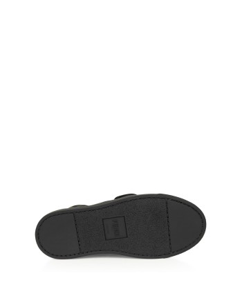 Fendi Kids Black & Brown Leather Logo Trainers Economisez 