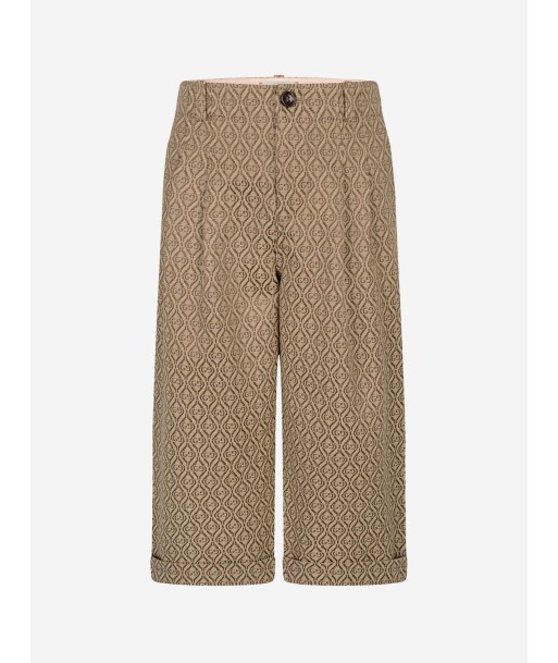 Gucci Boys Beige Canvas Geometric GG Trousers plus qu'un jeu 