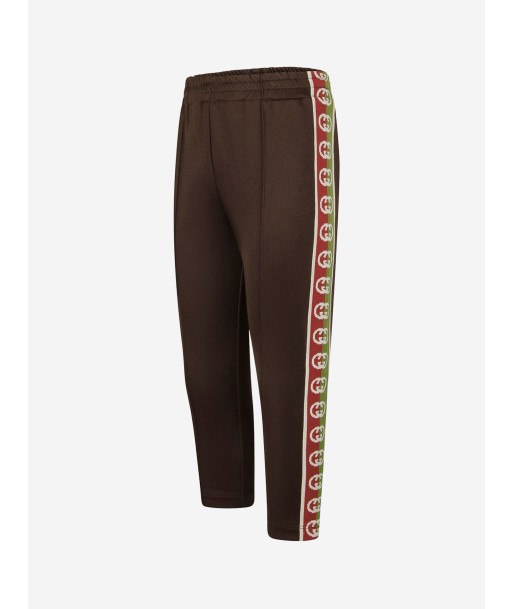 Gucci Boys Technical Jersey GG Trim Joggers brillant des détails fins