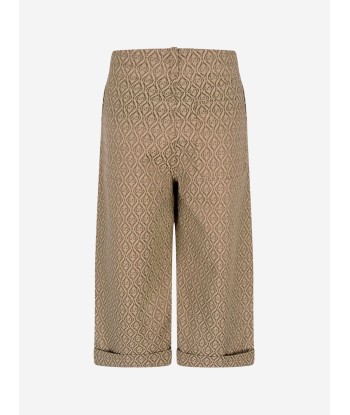 Gucci Boys Beige Canvas Geometric GG Trousers plus qu'un jeu 