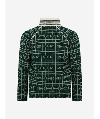 GUCCI Boys Technical Jersey Zip Up Top online