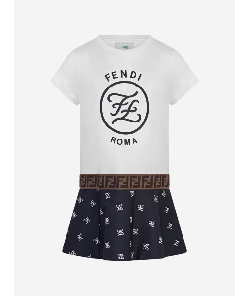 Fendi Girls Dress - & Black Logo Dress pas cheres