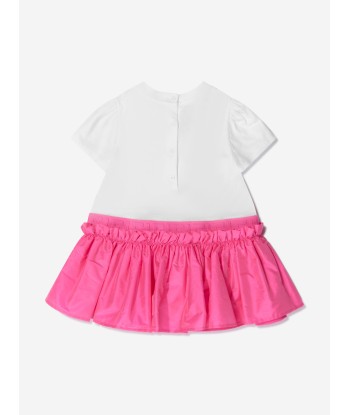 Fendi Baby Girls Cotton Logo Dress Pour