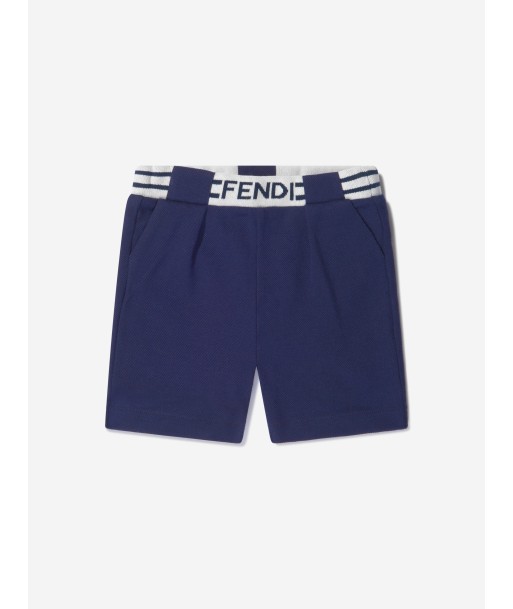 Fendi Baby Boys Cotton Pique Logo Shorts 2024