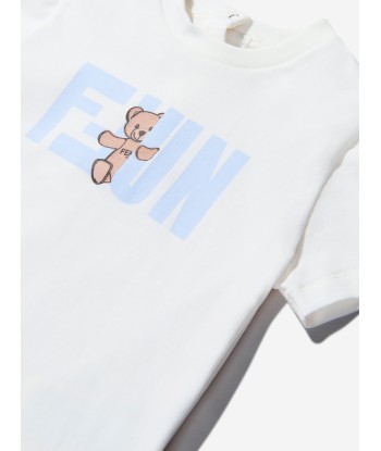 Fendi Baby Unisex Cotton Fun Teddy Bear T-Shirt votre