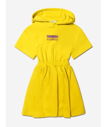 Fendi Girls Cotton Hooded Logo Dress votre