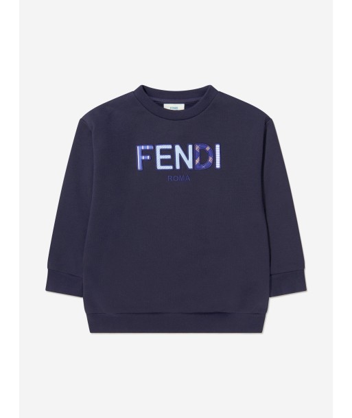 Fendi Unisex Cotton Logo Sweat Top Faites des économies