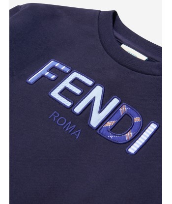 Fendi Unisex Cotton Logo Sweat Top Faites des économies